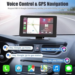 7″ Ekran Samochodowy Apple CarPlay I Android Auto - Bezprzewodowy, Kamera Cofania, Bluetooth, GPS