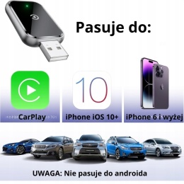 AIZEO SYY03 Adapter Bezprzewodowy CarPlay - Bluetooth i Wi-Fi do Systemów Multimedialnych