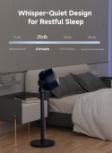 Airmate Wentylator Stojący 40" - Cichy 25 dB, 12 Prędkości, 12" Łopaty, Cyrkulacja 1600 m³/h, Oscylacja, Pilot i Timer 12 h