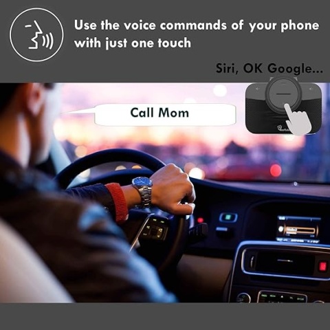 B-PRO 2B Zestaw Głośnomówiący Bluetooth Do Samochodu - Automatyczne Połączenie, Lampka LED
