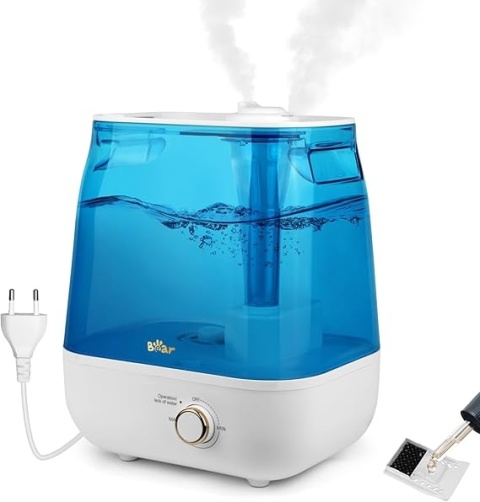 BEAR JSQ-F60A4 Nawilżacz Powietrza 6L - Ultracichy 28 dB, Aromaterapia, 360°