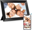 BIGASUO Cyfrowa Ramka 10,1" Frameo - WiFi, 32 GB, Ekran IPS 1280×800, wysyłanie zdjęć i filmów z telefonu, idealny prezent dla r