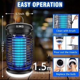 BUG ZAPPER Elektryczna pułapka na owady z lampą LED KN-02