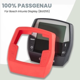 Besudo - silikonowe etui ochronne do wyświetlacza Bosch Intuvia (BUI255), ramka ochronna ekranu, kolor czerwony