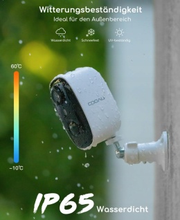 Bezprzewodowa kamera do monitoringu zewnętrznego COOAU C4 - 2K Wifi