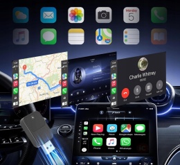 Bezprzewodowy adapter CarPlay & Android Auto POAT 2w1