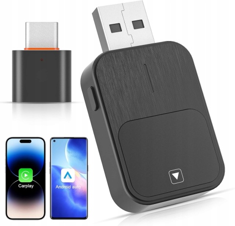 Bezprzewodowy adapter CarPlay & Android Auto POAT 2w1