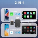 Bezprzewodowy adapter CarPlay & Android Auto POAT 2w1