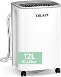 COLAZE Osuszacz Powietrza 12 L/24h - Cichy Osuszacz z Wyświetlaczem Cyfrowym do Pomieszczeń do 30 m²