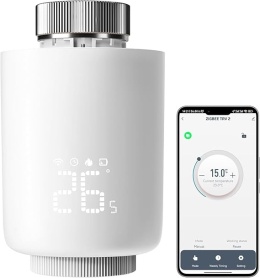 DEWENWILS Zigbee - inteligentny termostat grzejnikowy, programowalny, sterowanie aplikacją, kompatybilny z Alexa i Google Assist