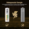 EBL - akumulatory AA NiMH 2800 mAh, wysokiej pojemności, zestaw 4 szt. z pudełkiem na przechowywanie