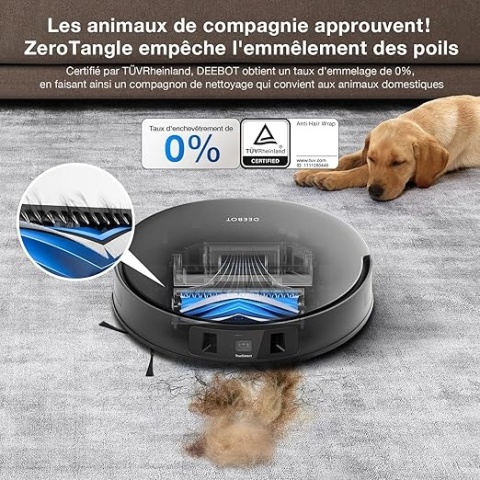 ECOVACS DEEBOT T30 OMNI - robot sprzątający z mopowaniem, 11 000 Pa, mycie gorącą wodą, mini stacja samoopróżniająca, TruEdge™ c