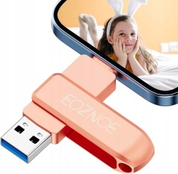 EOZNOE Pamięć USB 128GB 3w1 - OTG do iPhone i Android, Bez Aplikacji