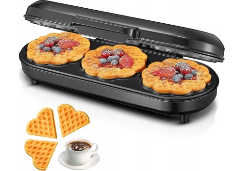 FOHERE AK-B054 Gofrownica 1200 W - 15 Gofrów W Kształcie Serca