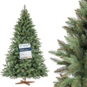 Fairytrees Sztuczna Choinka Nordmann Premium 180 Cm - Realistyczna, Ręcznie Wykonana Z Drewnianą Podstawką