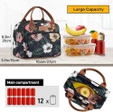 HOMESPON - izolowana torba śniadaniowa/lunch bag dla kobiet i mężczyzn, termiczna torba do pracy