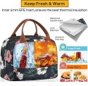 HOMESPON - izolowana torba śniadaniowa/lunch bag dla kobiet i mężczyzn, termiczna torba do pracy