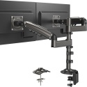 Huanuo Uchwyt Na 2 Monitory 13-32" - Regulowany Gazowy Ramień Z Pełnym Zakresem Ruchu, Vesa 75×75 / 100×100