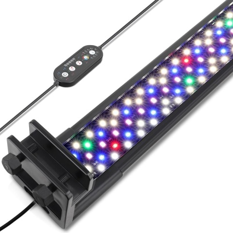 Hygger Lampa Akwariowa Full Spectrum - Oświetlenie LED dla Roślin, Profesjonalny Wzrost Roślin Wodnych