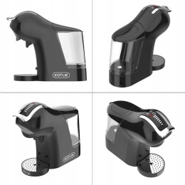 KOTLIE EM-308A Ekspres do Kawy 5 w 1 - Na Kapsułki Nespresso, Dolce Gusto, ESE, Lavazza, Regulacja Temperatury i Pojemności - Cz