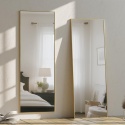 Koonmi Lustro Pełnowymiarowe 41×127 cm - Wiszące Lustro z Aluminiową Ramą do Sypialni i Garderoby, Złote
