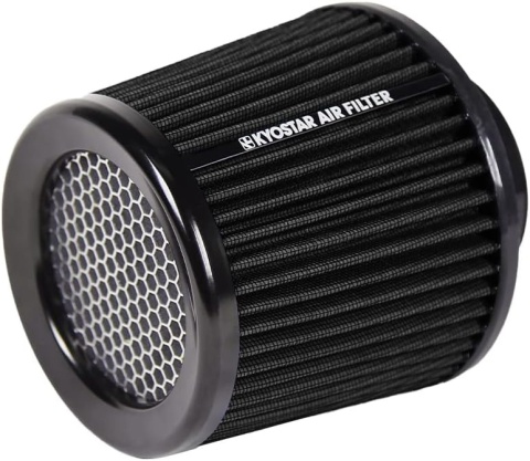 Kyostar - uniwersalny filtr stożkowy 3" (76 mm), czarny, wysokiej jakości, suchy filtr powietrza do dolotu