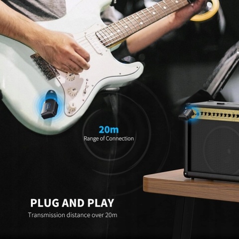 LEKATO JW-06 Bezprzewodowy System Gitarowy - Nadajnik I Odbiornik 5,8 GHz