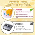 Magnetyczny dozownik karteczek 3×3 - uroczy kot, duża pojemność (pop-up notes dispenser)