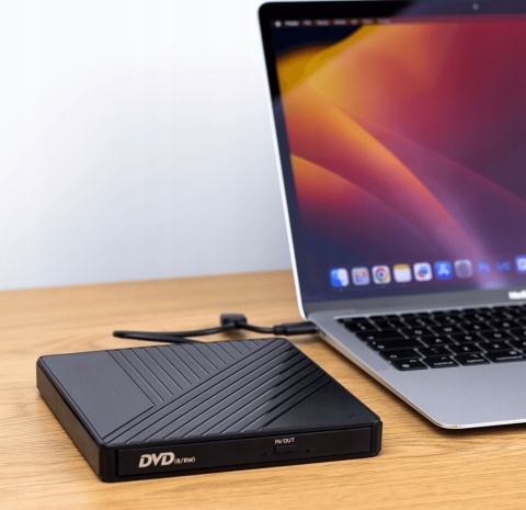 Zewnętrzny Przenośny Napęd Cd Dvd-rw Usb 3.2 Usb-c
