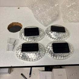 4x Solarna lampa ogrodzeniowa AGPTEK 360° IP65