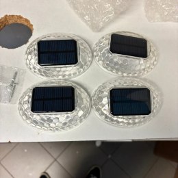 4x Solarna lampa ogrodzeniowa AGPTEK 360° IP65