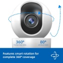 XNY 2MP Kamera 1080P Tuya Smart Life - Obrotowa kamera WiFi z detekcją ruchu, auto-trackingiem, dwukierunkowym audio, noktowizją