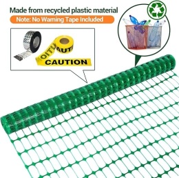 Ohuhu Plastikowa Siatka Ogrodowa 3,4 × 100 ft, Wielokrotnego Użytku