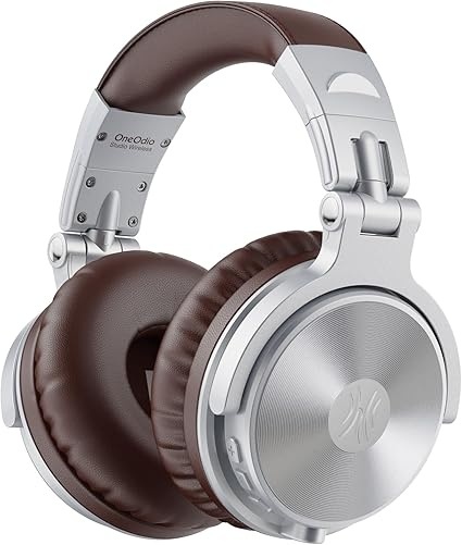 OneOdio Studio Wireless Pro C Słuchawki Bluetooth Nauszne - 110 h, Składane, Srebrne