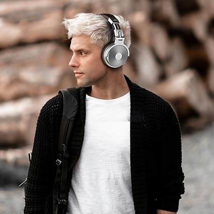 OneOdio Studio Wireless Pro C Słuchawki Bluetooth Nauszne - 110 h, Składane, Srebrne