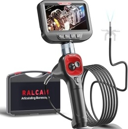 Ralcam Kamera Endoskopowa 6,2 mm - Obrotowa 360°, Ekran 4,3