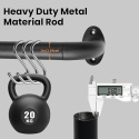 Regulowany Karnisz Metalowy Do Zasłon 76-310 cm - Czarny, Do Zasłon Na Przelotkach