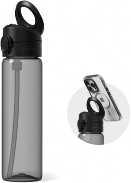 RhinoShield AquaStand Tritan 800 ml - Sportowa Butelka Na Wodę Klasyczna Czarna