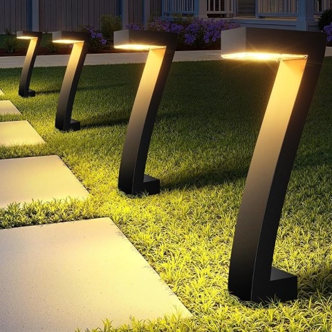 Solarne Lampy Ogrodowe LED 4 szt. - Ciepłe Światło, IP65, Do Ścieżek I Podjazdu