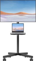 Suptek Mobilny Stojak TV ML55B - Do Telewizorów 21-60", VESA 400×400, z Półką na Laptop, Udźwig 35 kg