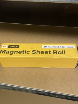 Tablica Magnetyczna Samoprzylepna 24 × 12 Cali - Suchościeralna W Rolce