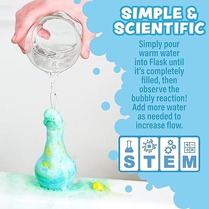 Tub Works Kids Bath Bomb Potion - Zestaw 6 Kolorowych, Nietoksycznych Kąpielowych Bomb dla Dzieci, Musują, Pienią się i Bąbelkuj