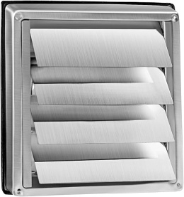 WeCooper Grawitacyjna Kratka Wentylacyjna 100 mm (4″) - Stal Nierdzewna 304, Z Klapami Zwrotnymi