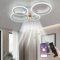 Wentylator Sufitowy Z Pierścieniową Lampą Led Miir