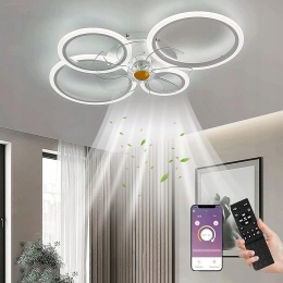 Wentylator Sufitowy Z Pierścieniową Lampą Led Miir