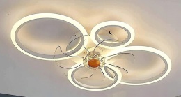 Wentylator Sufitowy Z Pierścieniową Lampą Led Miir