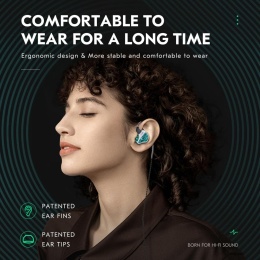 Yinyoo CCZ Harmony BC01 Pro Słuchawki Przewodowe IEM - Hybrydowe 1DD+1BA, Zrównoważony Dźwięk Stereo, Lekkie i Izolujące Hałas