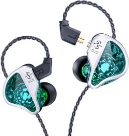 Yinyoo CCZ Harmony BC01 Pro Słuchawki Przewodowe IEM - Hybrydowe 1DD+1BA, Zrównoważony Dźwięk Stereo, Lekkie i Izolujące Hałas