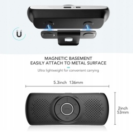 Zestaw głośnomówiący AGPTEK T826 bluetooth Siri Google assistant