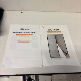 Diker Moskitiera Magnetyczna na Drzwi 150x220 cm Czarna